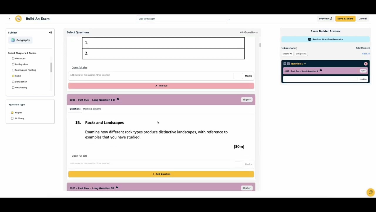 Как создать экзамен для моих студентов в моей учетной записи ExamRevision?