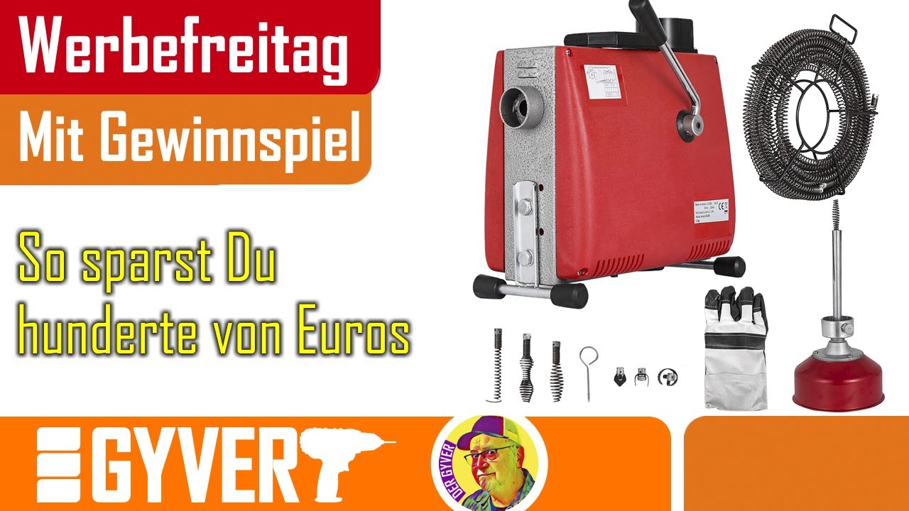 Spare hunderte von Euros mit diesem Teil ( Rohrreinigungsmaschine)