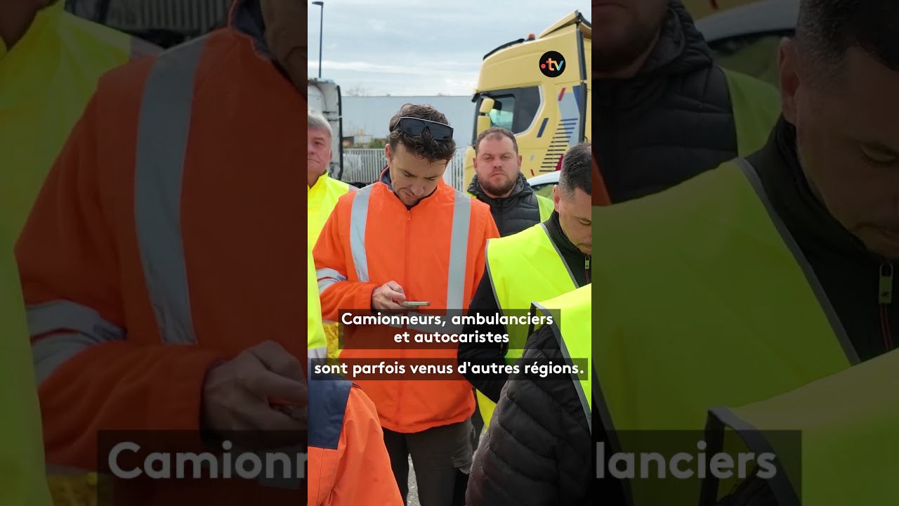 Manifestations : les camions &agrave; Toulouse