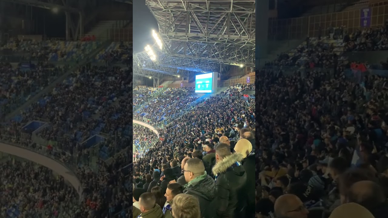 Stadio Maradona canta la Mano de Dios #soccer #stadium #napoli #maradona @CalcioNapoli24TV