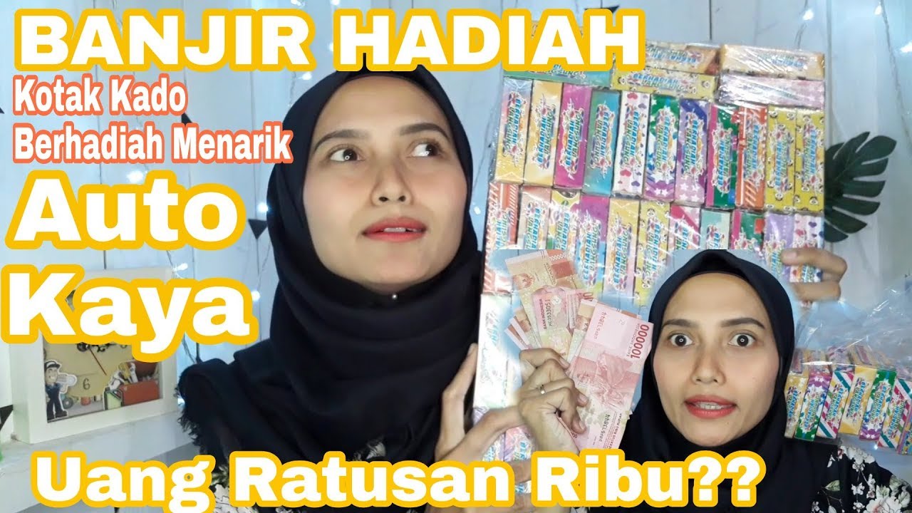 Unboxing Kotak Kado Berhadiah Uang & Mainan unik Zaman now 🤑 - Hadiah.y gak masuk akal #pranksuami