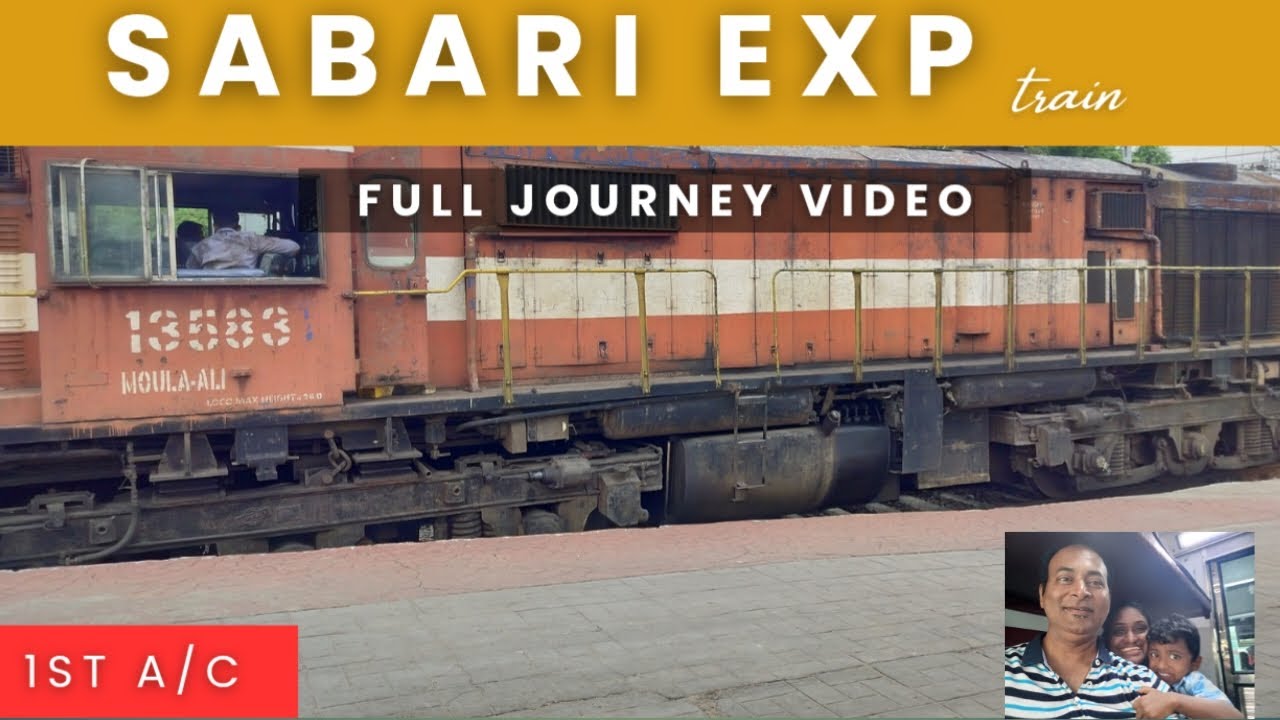 Sabari express train - full journey video from Hyderabad to Aluva, Kerala