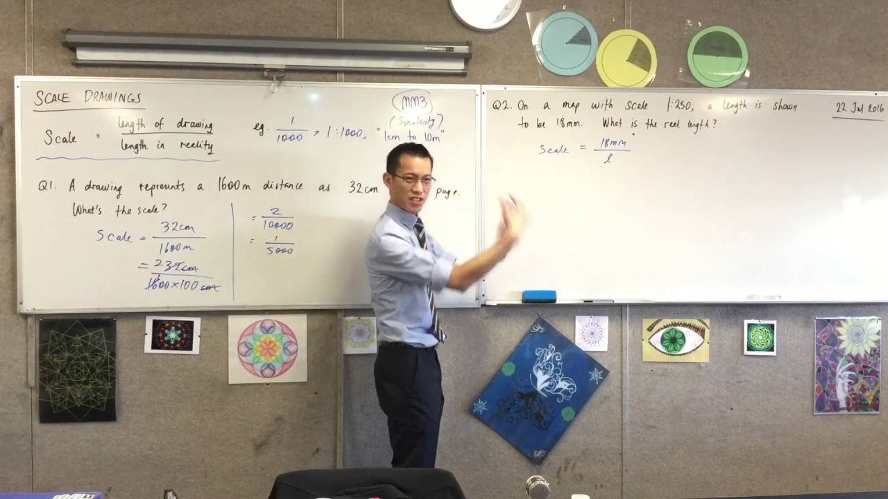 Scale Diagrams (Using Ratios to find a scale and hence draw a scale diagram)