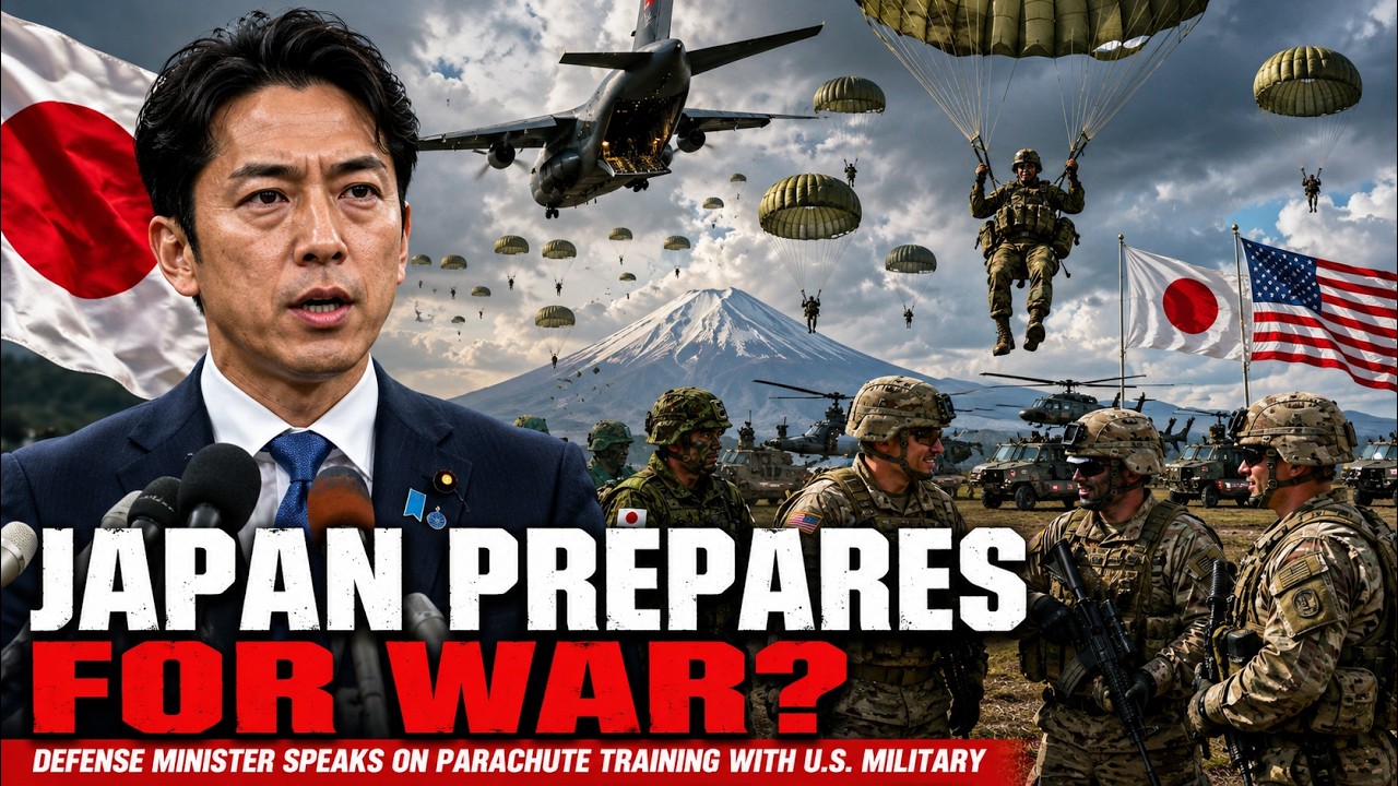 Japanese Defense Minister On Parachute Training With US Military | Japan Self Defense Forces