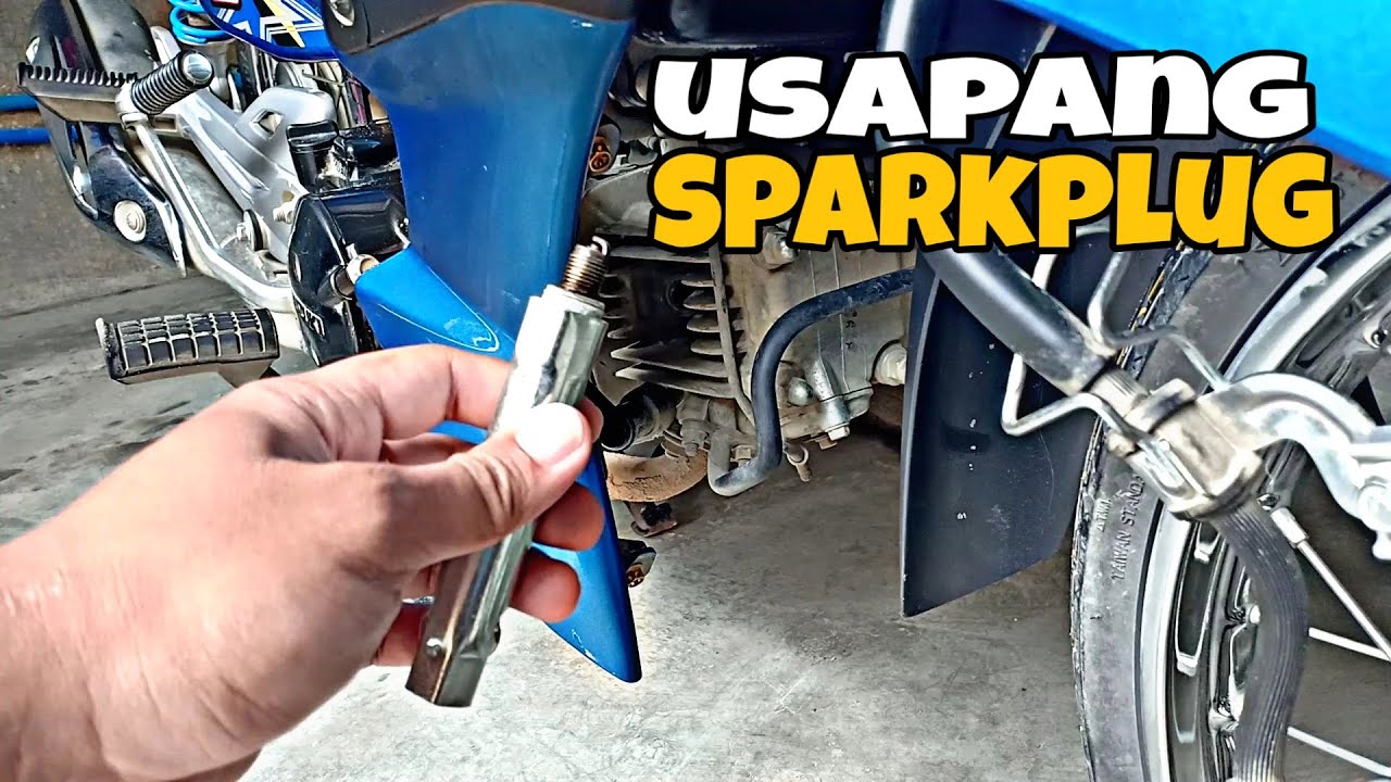 Paano linisin at palitan ang sparkplug ng motor | suzuki smash