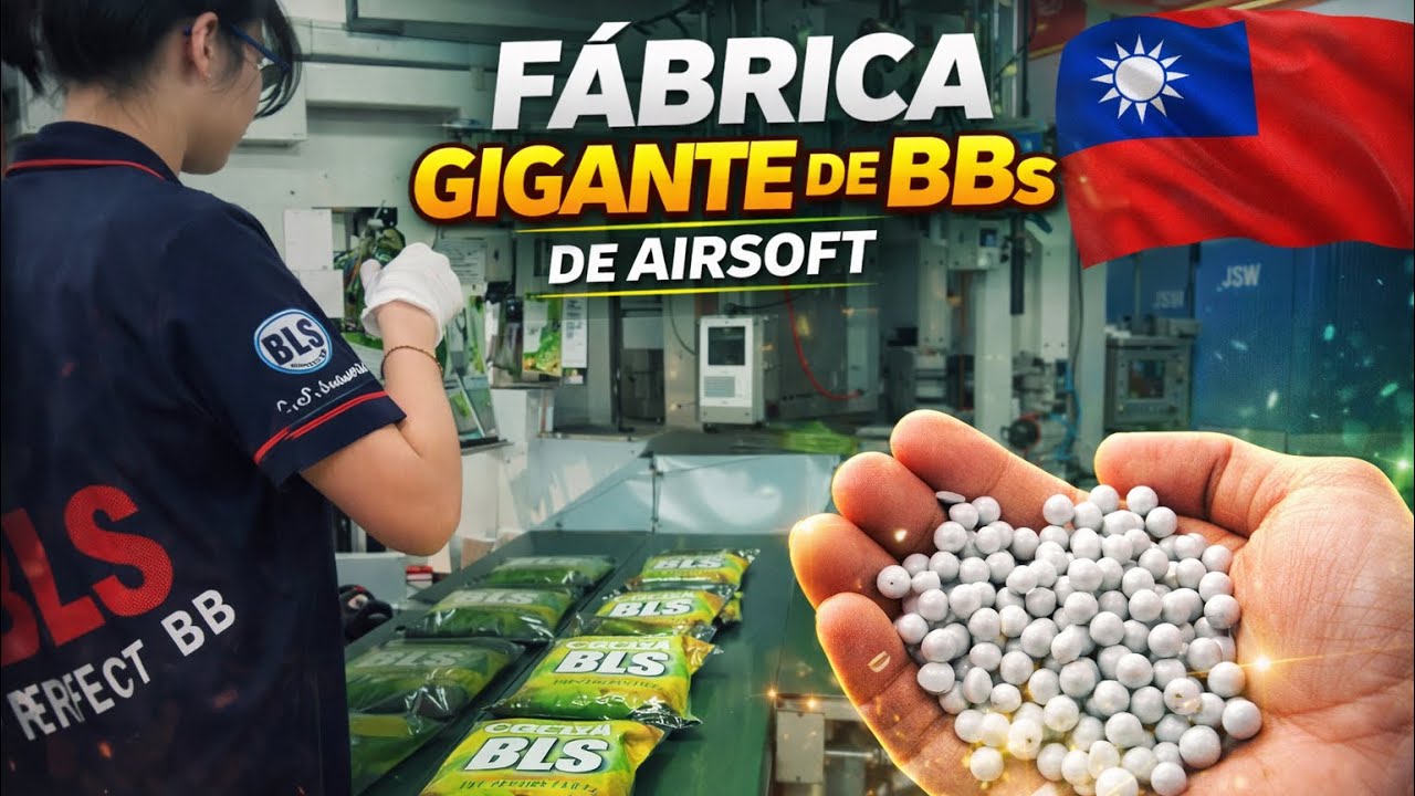Entrei em uma FÁBRICA GIGANTE de BBs de Airsoft na Ásia
