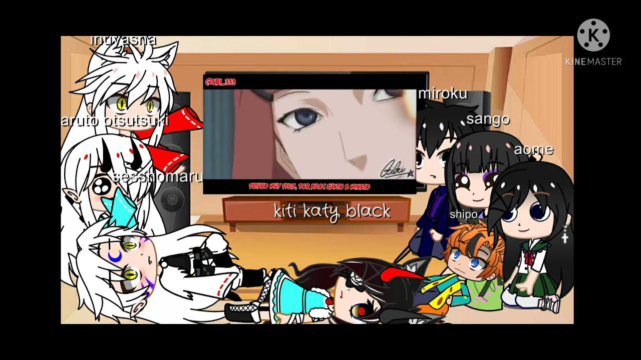 Qhps naruto caia en inuyasha reacciona 3/? (rap de kushina)