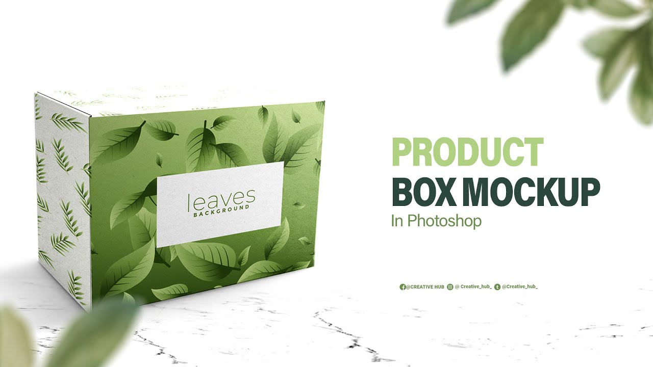 How to Create 3D Packaging Design Mockup in Photoshop |  Adobe Photoshop CC | Part 1