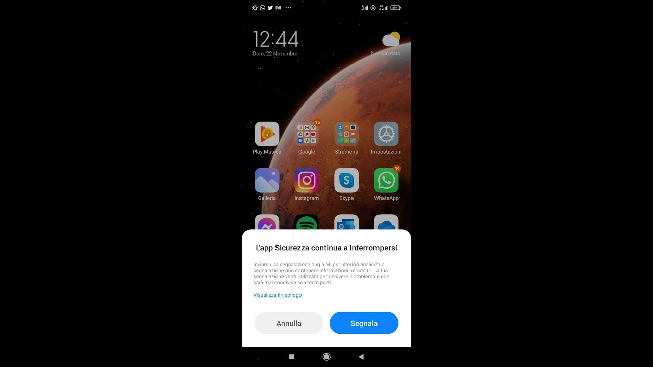L&rsquo;app Sicurezza continua a interrompersi: come risolvere