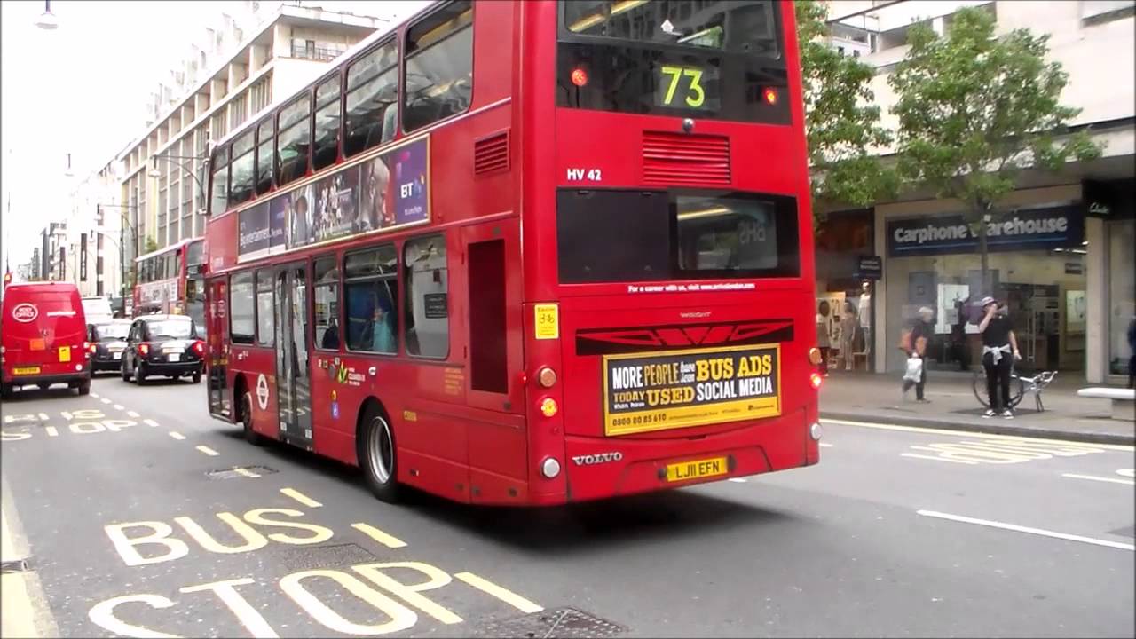 Buses in Oxford Street 01/06/2015