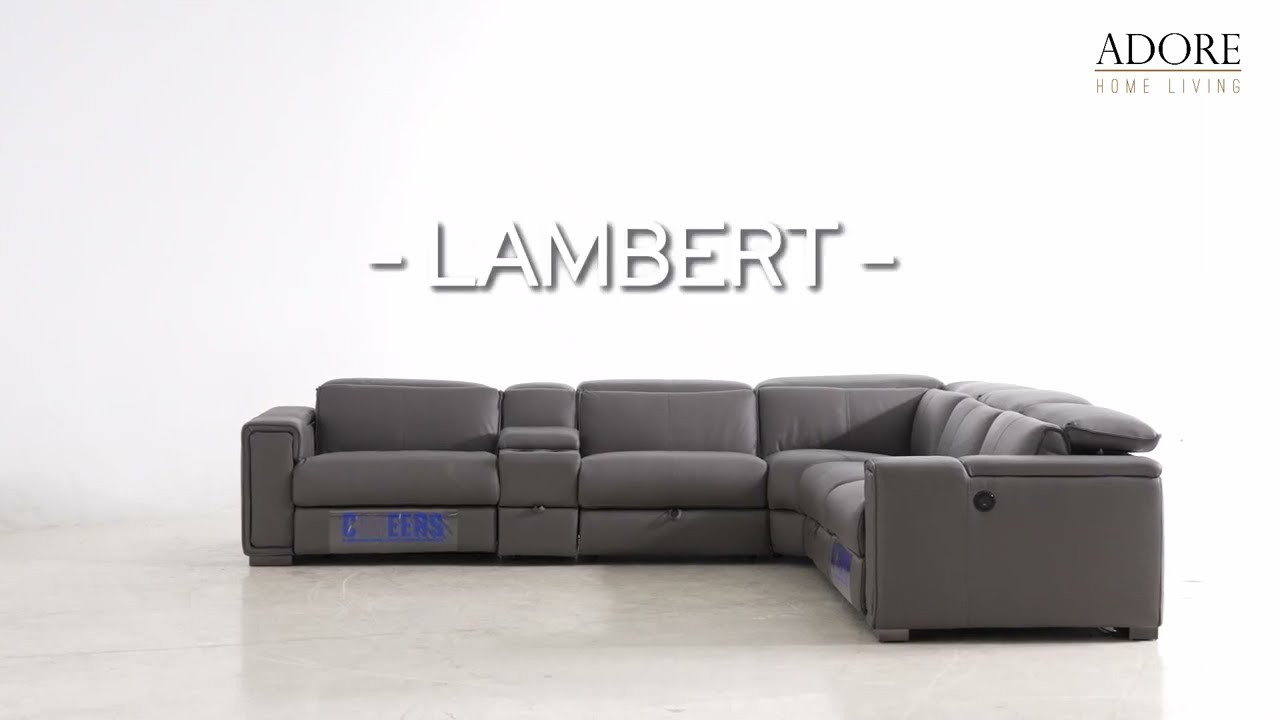 Lambert Leather Electric Corner Lounge