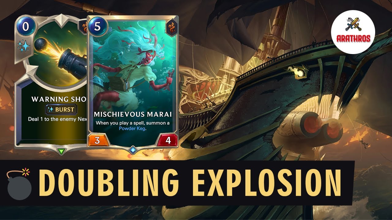 Doubling Explosion with 2 Dreadway - Mischievous Marai Deck | Legends of Runeterra