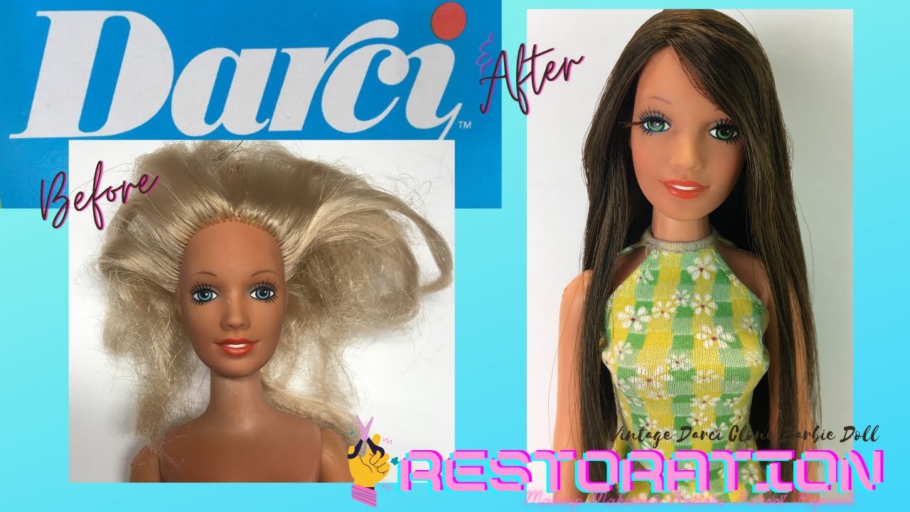 Vintage Darci Barbie Clone Doll Restoration Repair Restore How to Before After