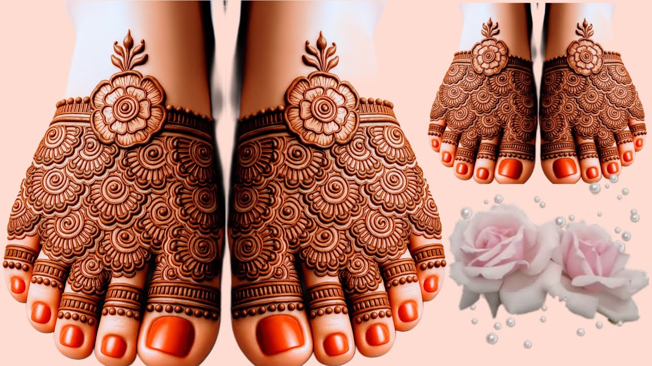 New Feet Henna Designs | Pairon Ki Mehandi Ka Design| Simple Foot Mehndi Design | Paon Ki Mehndi 