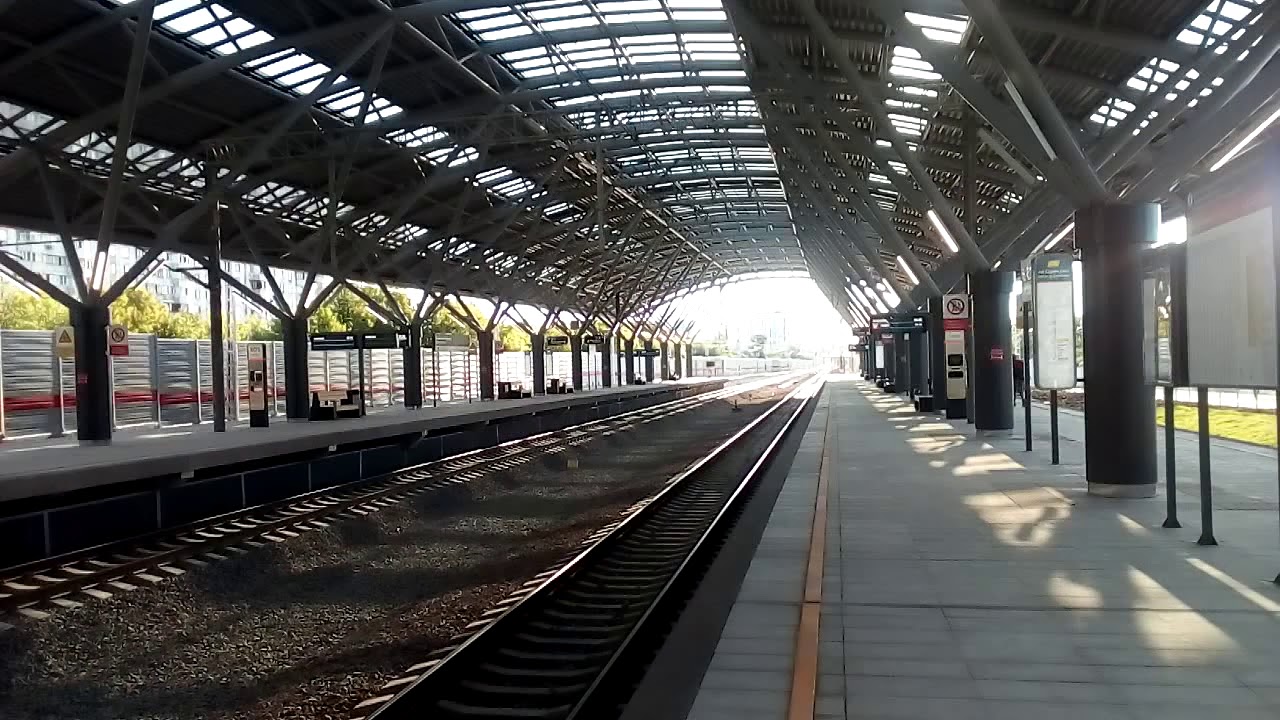 Москва 2597 станция МЦД D1 Славянский бульвар в день открытия лето утро