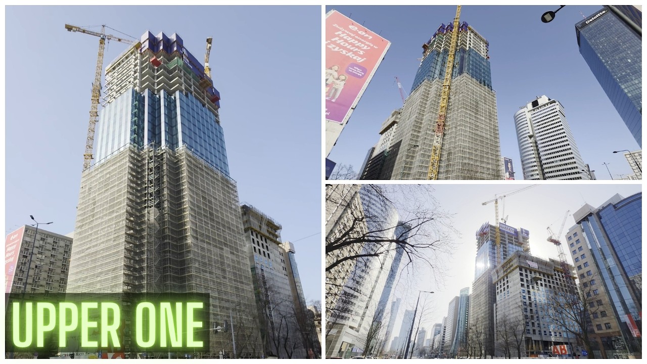 Warszawa / Warsaw Budowa wieżowca Upper One / Construction of Upper One - 08.03.2026