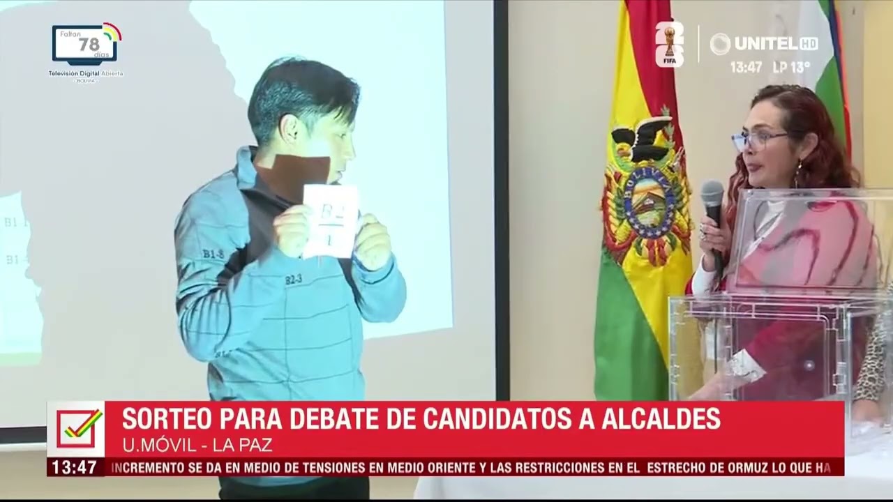 Debate: Mira aquí el orden de participación de los candidatos alcaldes de El Alto y La Paz