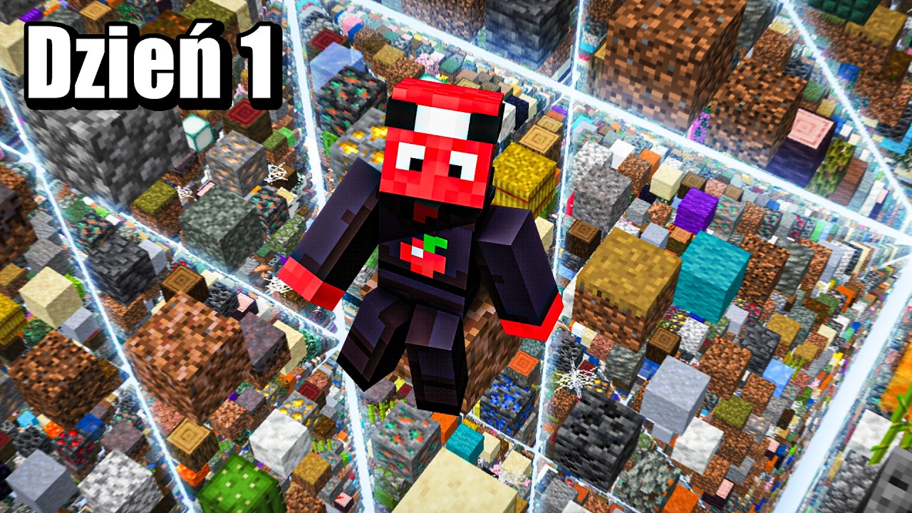 Przetrwałem 100 DNI na świecie SKYGRID w Minecraft Hardcore!