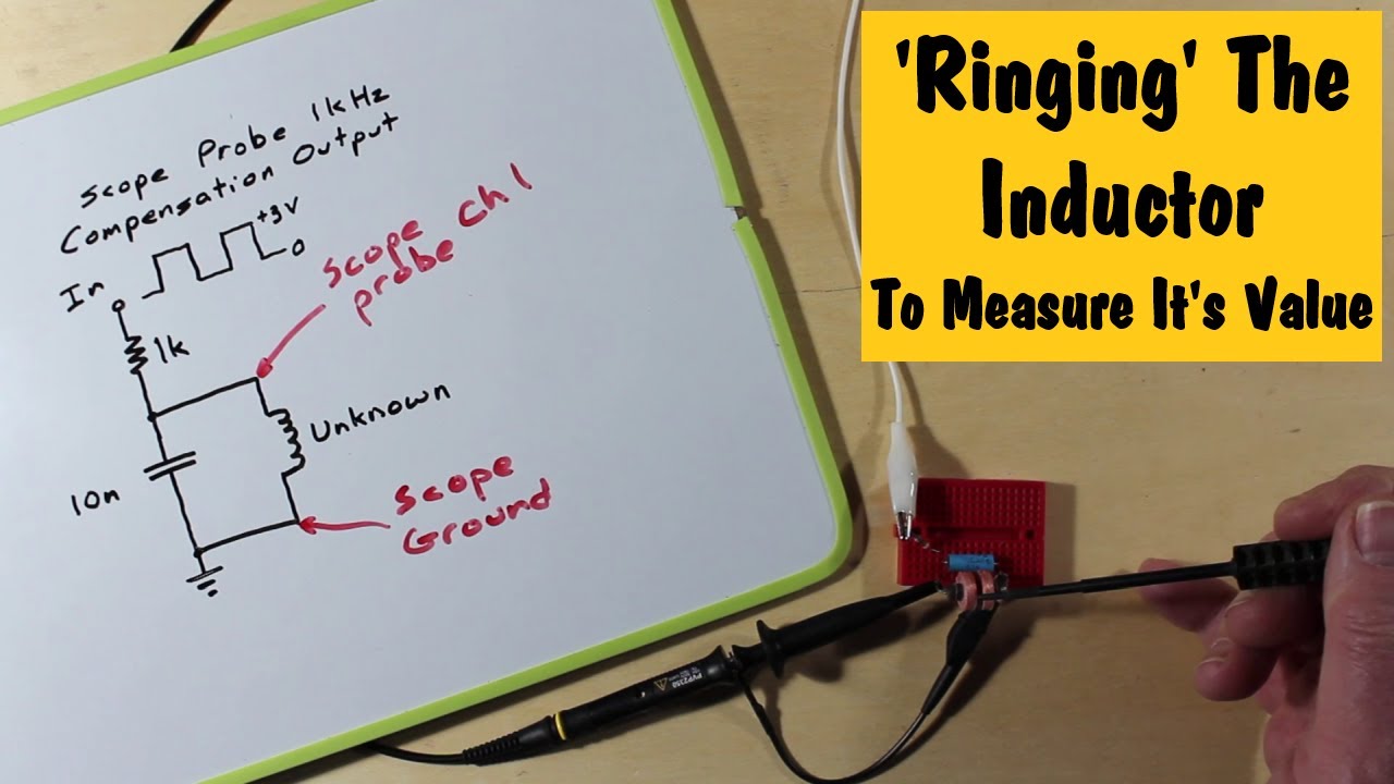 #27  Inductor Ringing. Using A Square Wave To Measure It's Value #inductor #oscilloscope