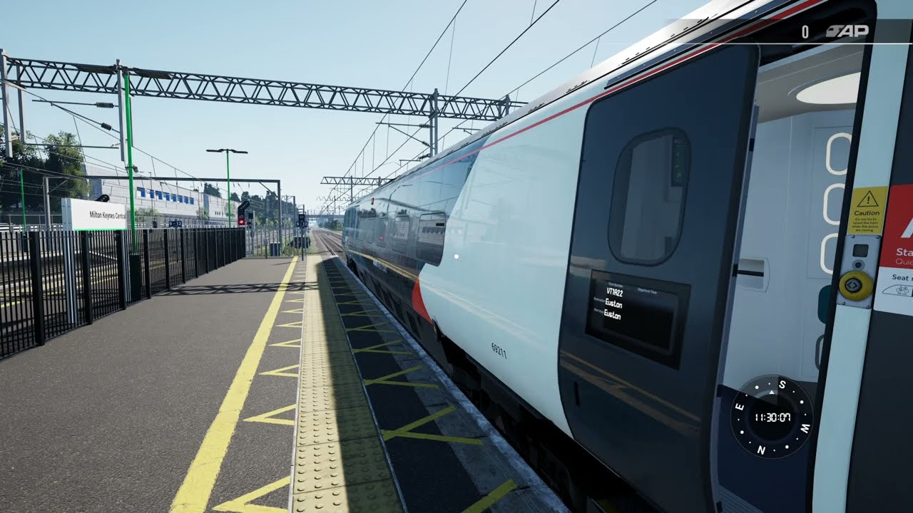 Avanti West Coast Class 390 Departing Milton Keynes Central Station On Train Sim World 5