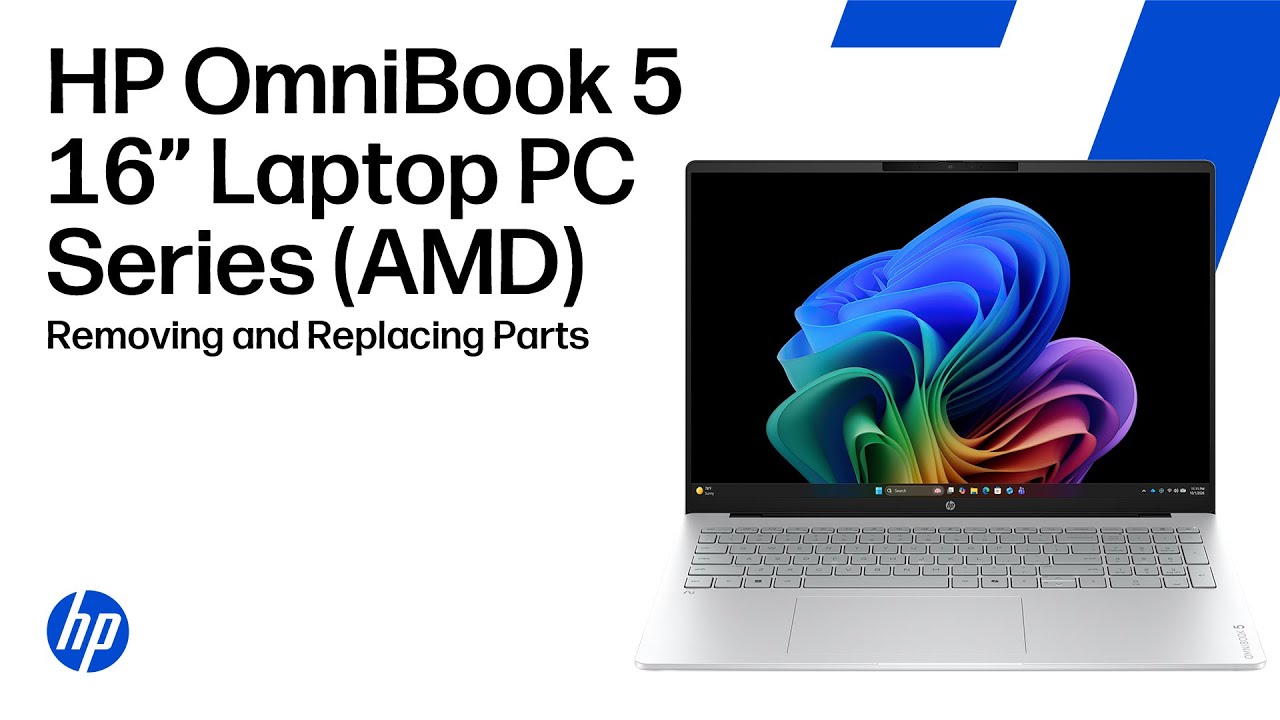 Removing & replacing parts | HP OmniBook 5 16-inch Laptop PC Series (AMD) | HP computer service