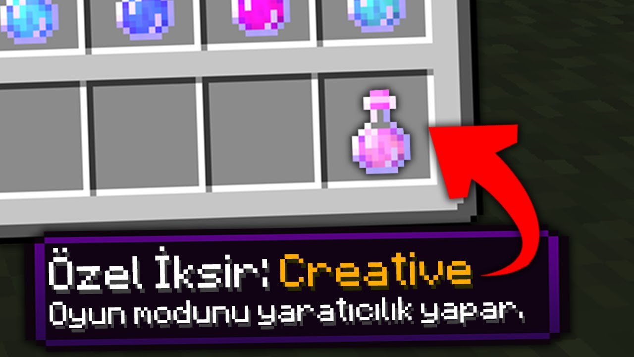 Minecraft ama ÖZEL İKSİRLER VAR!