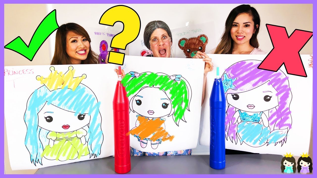 Princess Squad Plays Giant 3 Marker Challenge