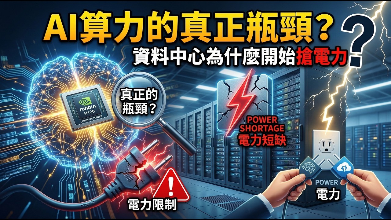 【研究筆記】AI算力的真正瓶頸？資料中心為什麼開始搶電力