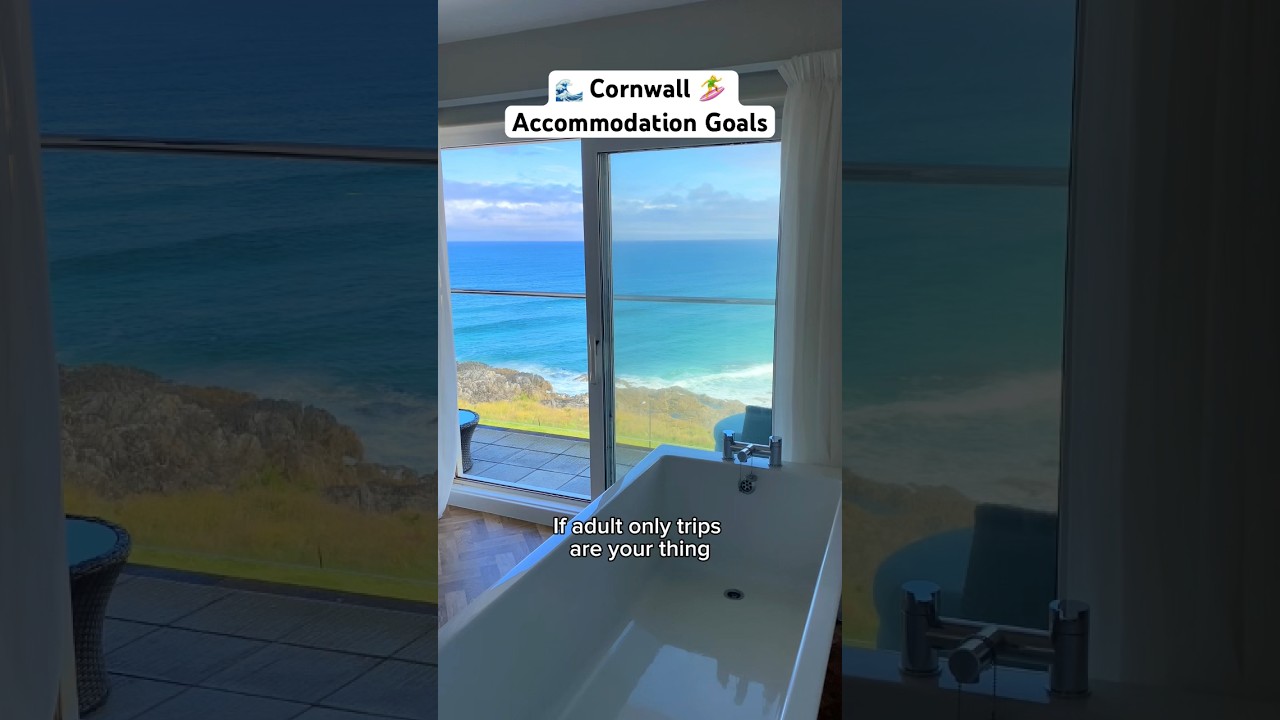 Incredible Accommodation at Fistral Beach, Cornwall 😍 🌊 #cornwall #uktravel #cornwalluk #shorts