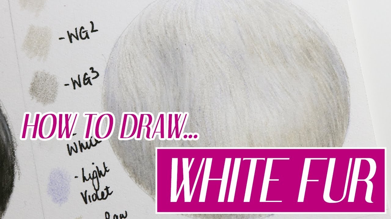 REALISTIC WHITE FUR | Coloured Pencil Tutorial | Christmas Advent Day 3 🎄