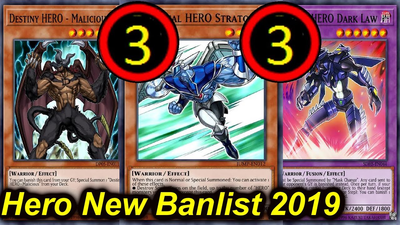 【YGOPRO】HERO POST NEW TCG BANLIST OCTOBER 2019