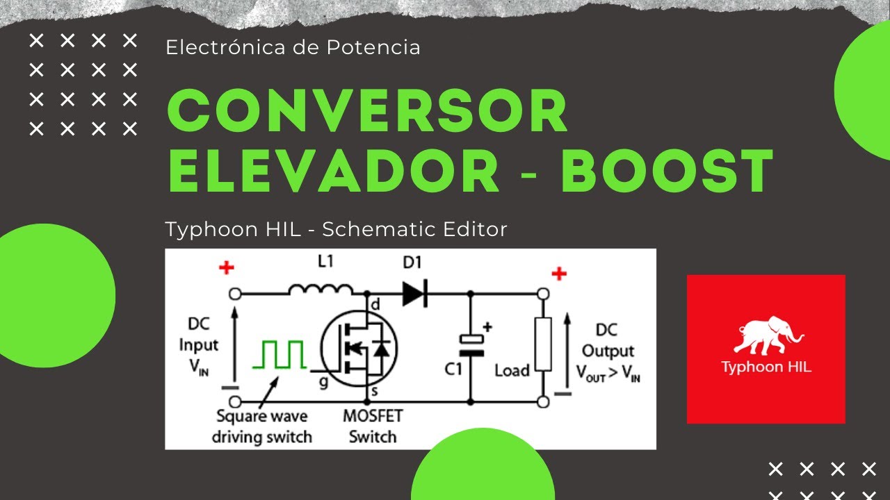 Simulación de un convertidor DC/DC Boost - Typhoon HIL - Parte 1 - Schematic Editor