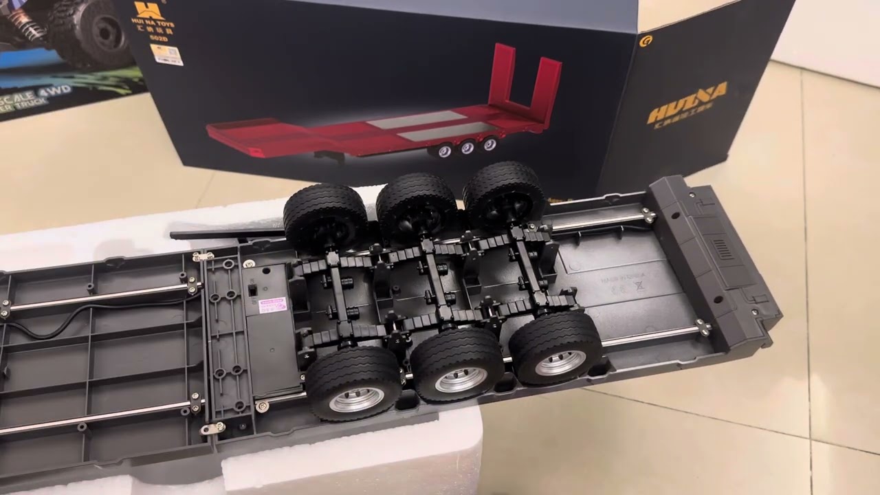 遙控拖車頭 SCANNIA 770S 遙控拖板車 遙控拖車 匯納 501 502 後拖板安裝教學