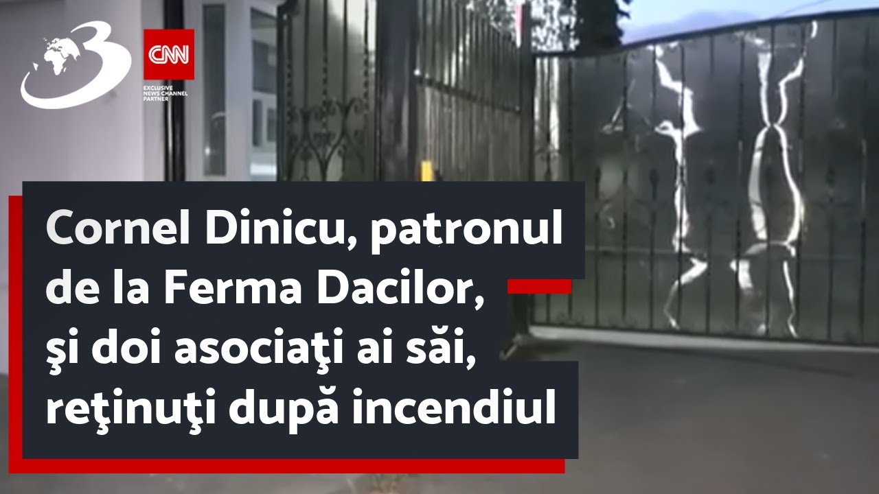 Cornel Dinicu, patronul de la Ferma Dacilor, şi doi asociaţi ai săi, reţinuţi după incendiul cu 8 mo