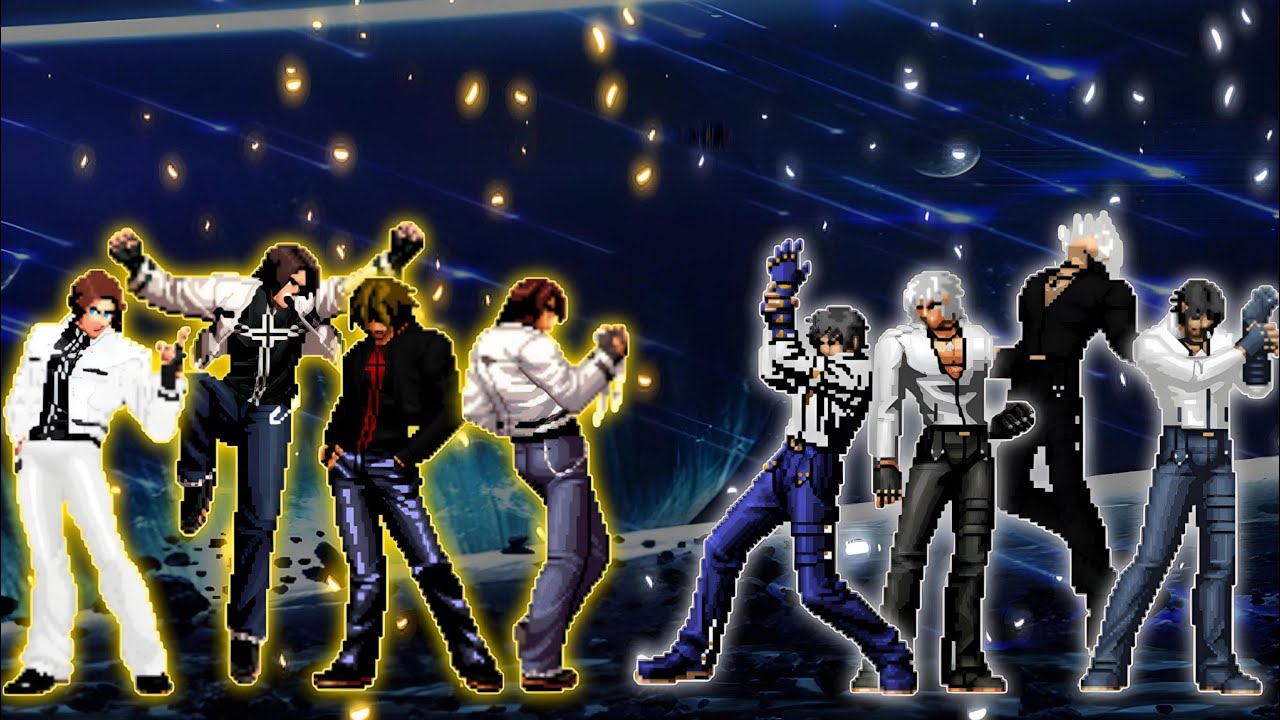 [KOF Mugen] Nests Kyo Team VS. Nao The Pale Killer Team