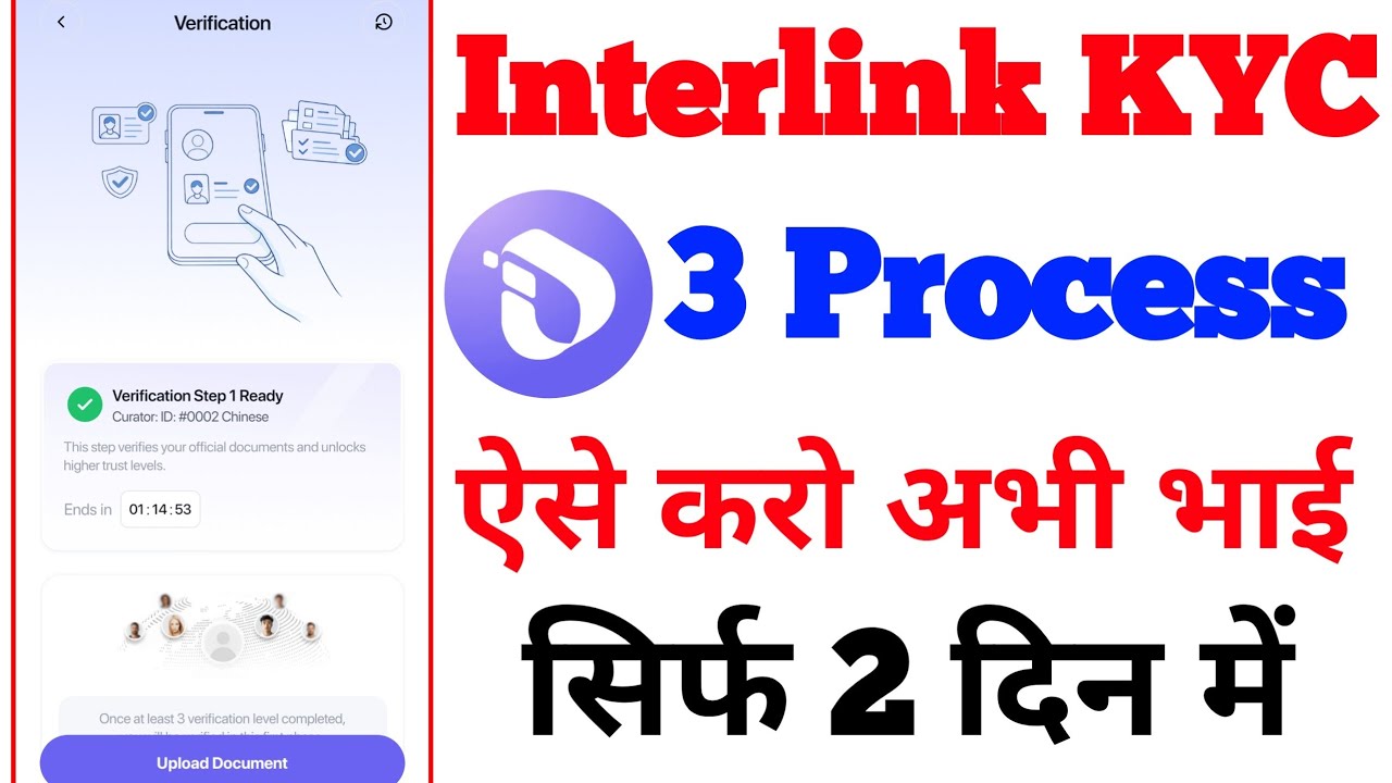 Interlink New Update | 3 Process | Interlink KYC Update | Interlink Latest Update Today #itlg 