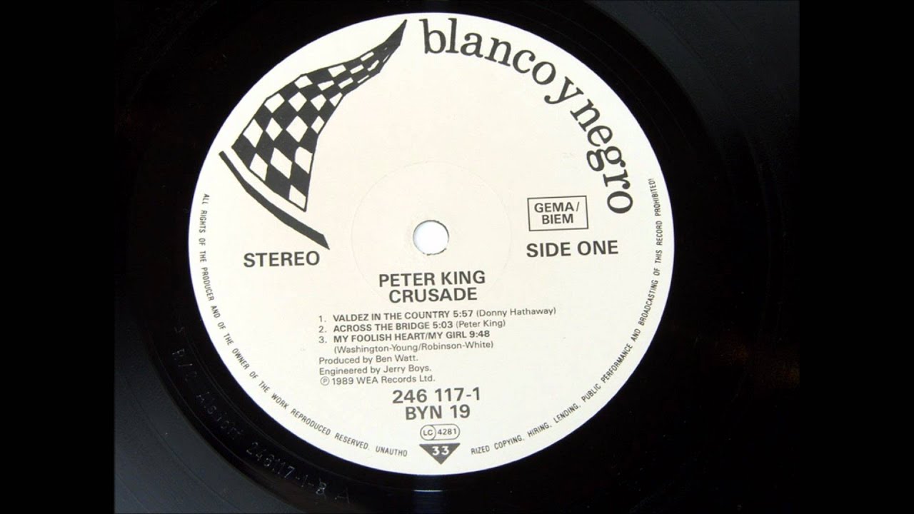 Pete King alto sax plays Blue Monk from the rare Crusade album 1989