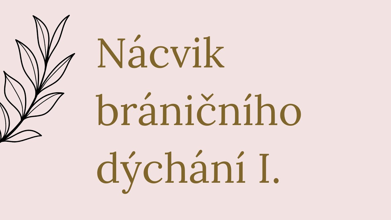 Nácvik bráničního dýchání I.