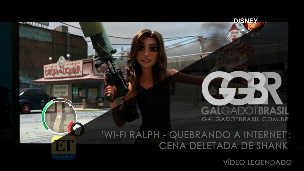 Wi-Fi Ralph - Quebrando a Internet - Cena deletada da Shank [HD] (Legendado)