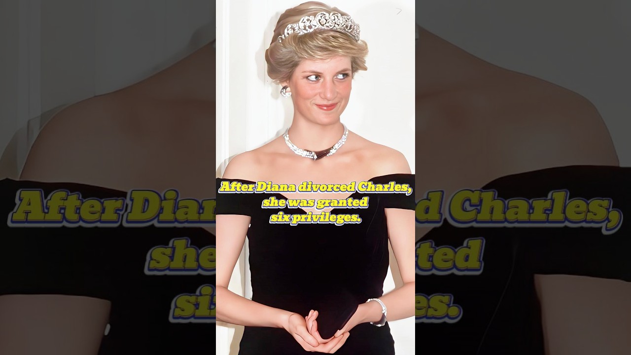After Diana divorced Charles, she was granted six privileges. #youtube #youtubeshorts