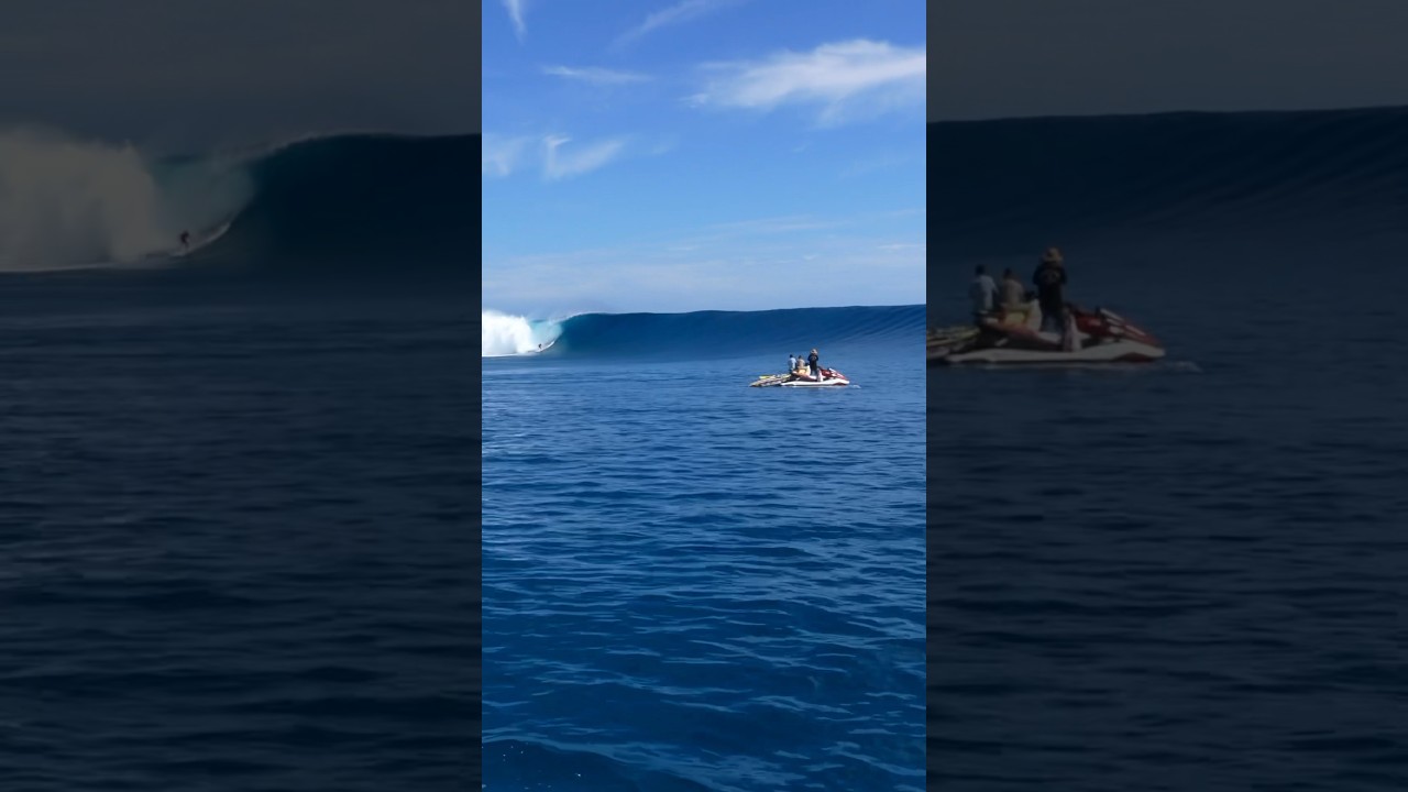 ROGUE WAVE Strikes Tahiti and SURFER SENDS IT