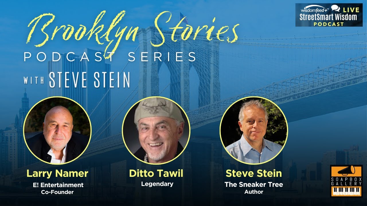 Подкаст-серия Brooklyn Stories на улице. Подкаст Smart Wisdom &mdash; ведущий Стив Штайн.