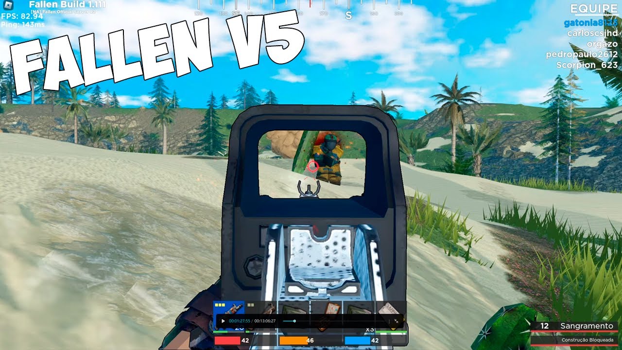 Do Triunfo à Derrota: Roblox Rust fallen V5 SÓ PVP