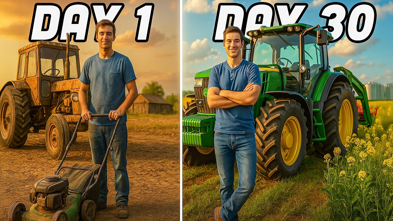 MEGA FARM FROM $0 ON FLAT MAP | SUPERCUT | FARMING SIMULATOR 25