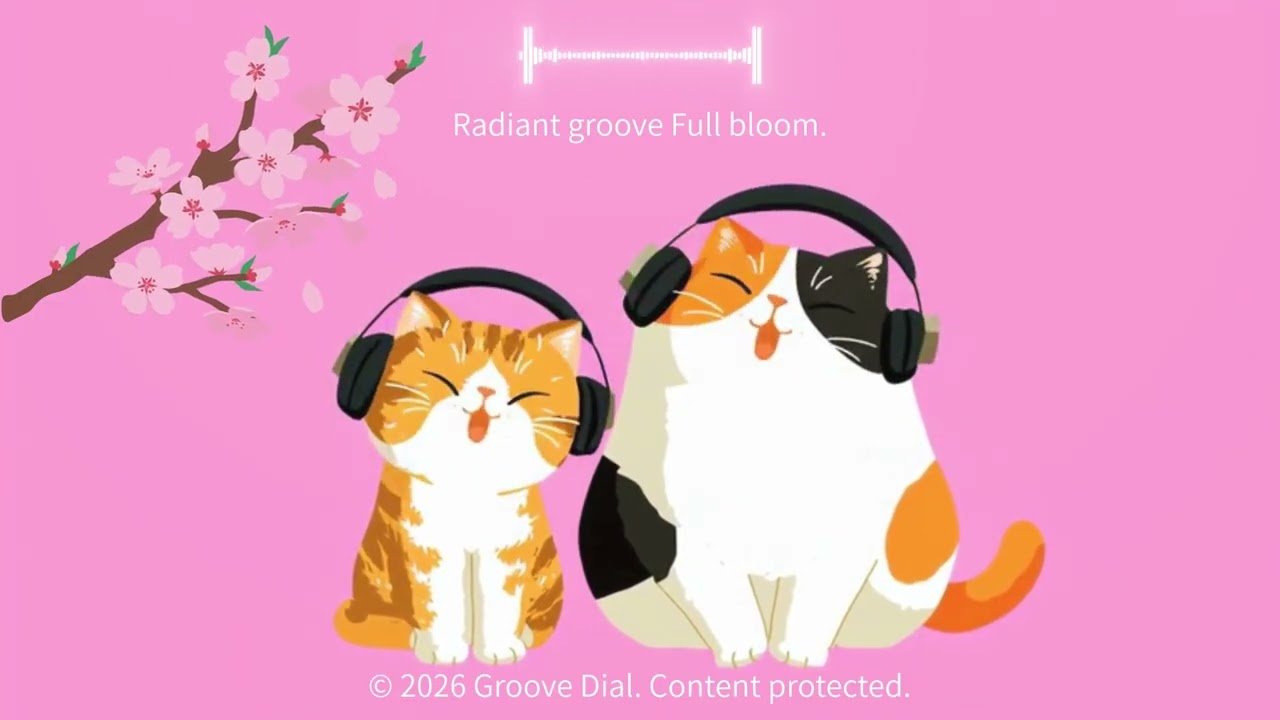 Playlist | Bloom & Groove ✨ 新しい私に出会う春。2匹の猫とシンギング！ / ポジティブ・バイブス / 集中 / ワークアウト