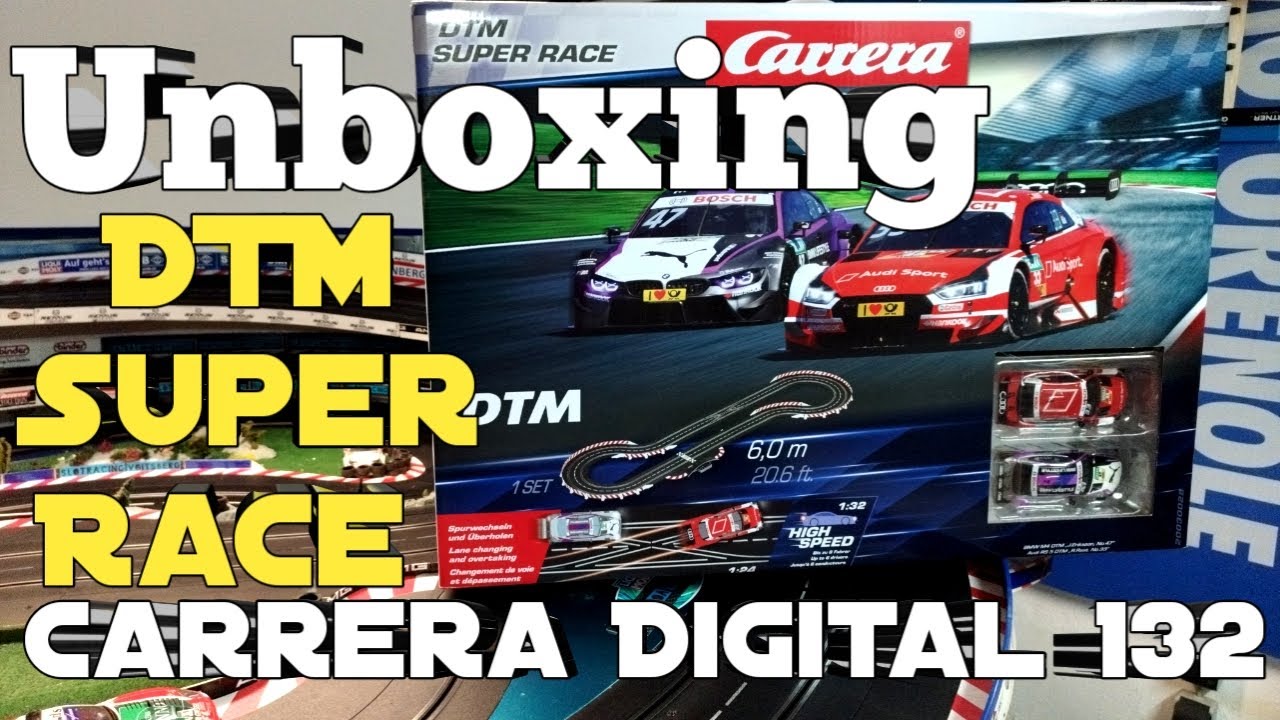 Unboxing Carrera Digital 132 DTM Super Race