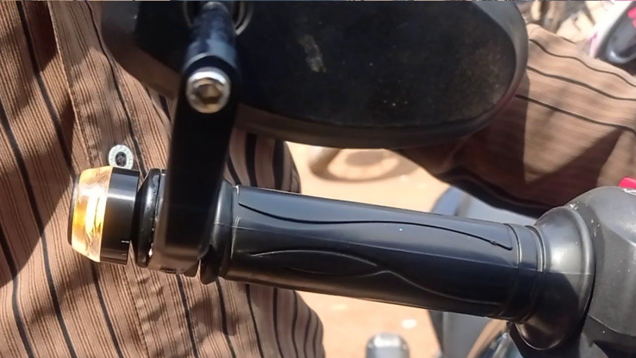 How to install handlebar mirror/ handlebar light/installation|handlebar mirror ||#video 104