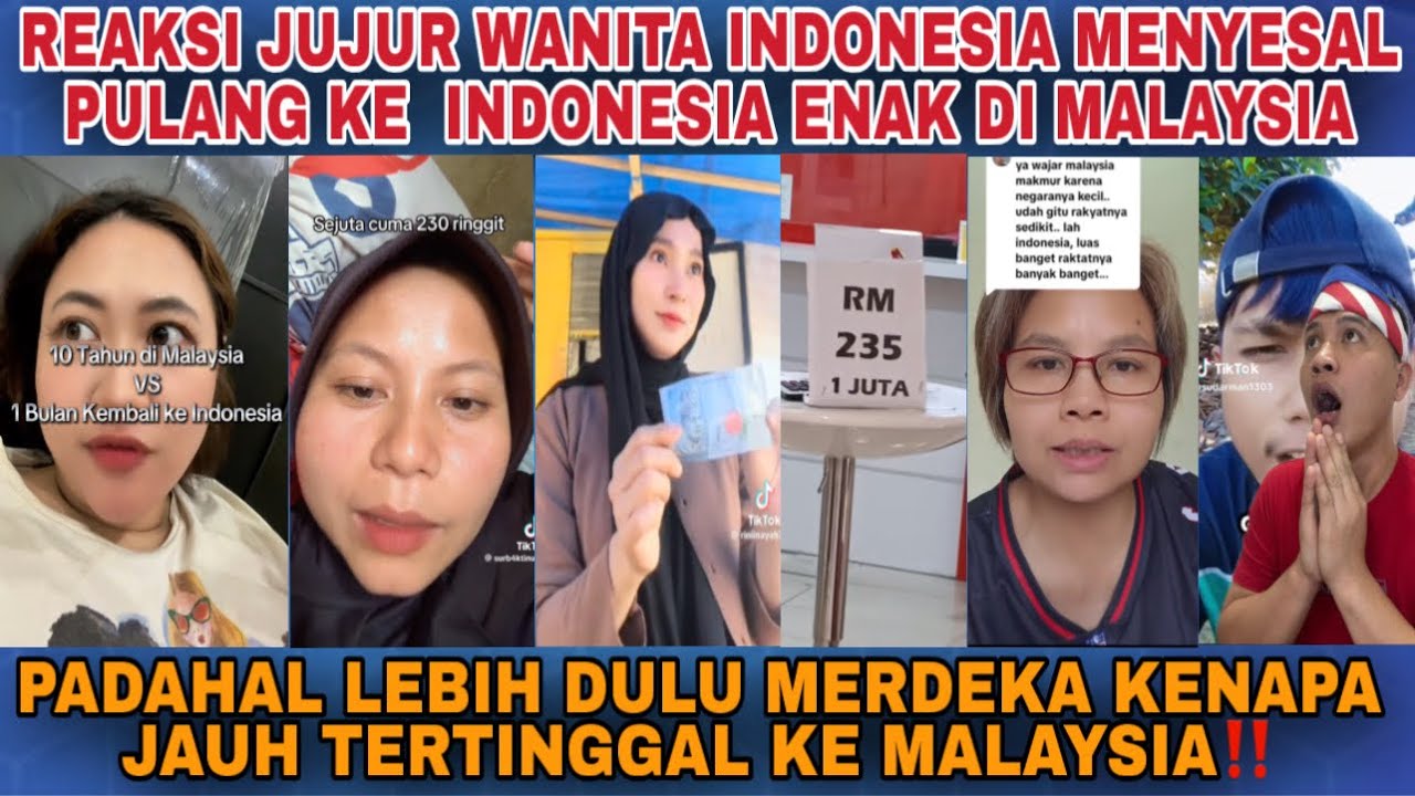 MENYESAL WANITA INDONESIA PULANG INDONESIA DI SAAT RINGGIT MAKIN NAIK RUPIAH JATUH‼️