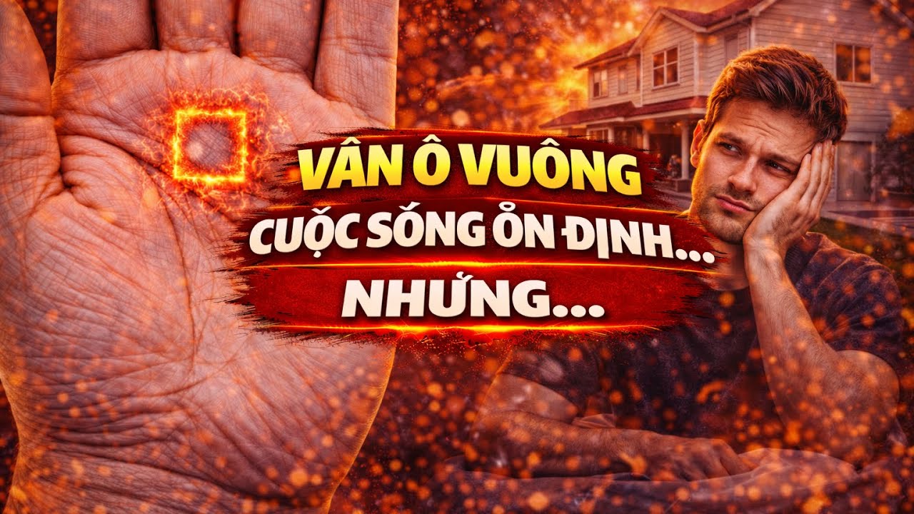 Vân ô vuông xuất hiện trên tay – Cuộc sống sẽ ổn định nhưng thiếu sự thay đổi