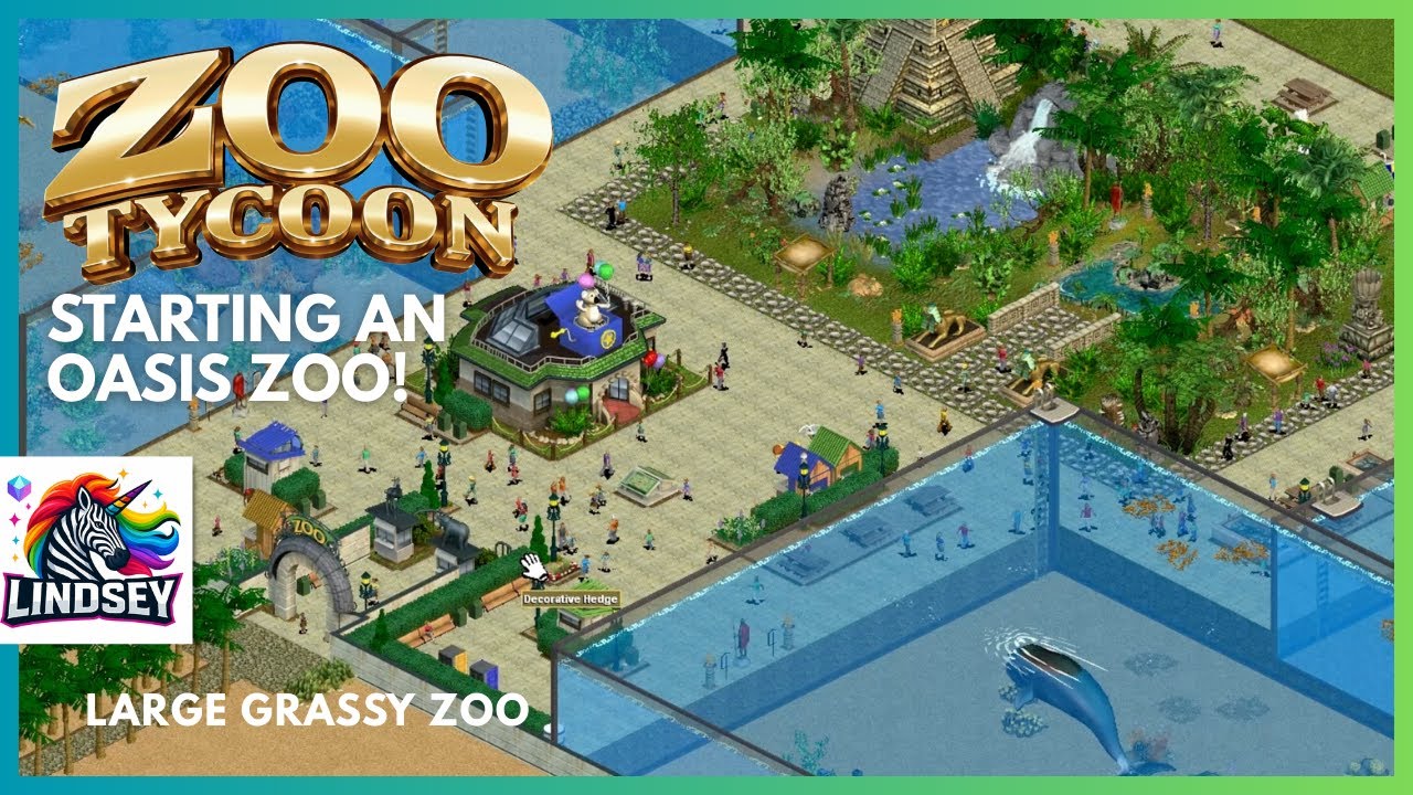 Designing an Oasis Zoo Entrance Zoo Tycoon Complete Collection
